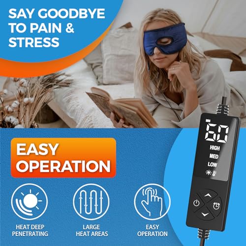 Electric Stye Eye Compress Heating Pad for Stye Eye Treatment with Eye Hole, Moist Heat for Stye Chalazion Blepharitis Relief for Left/Right Eye irritation - Sticro