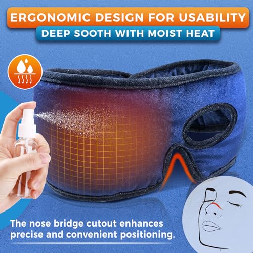 Electric Stye Eye Compress Heating Pad for Stye Eye Treatment with Eye Hole, Moist Heat for Stye Chalazion Blepharitis Relief for Left/Right Eye irritation - Sticro